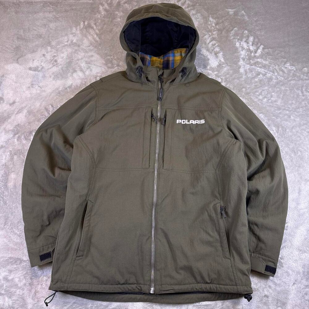Polaris Green Men’s ORV Softshell Wuilt Lined Jacket Size Large